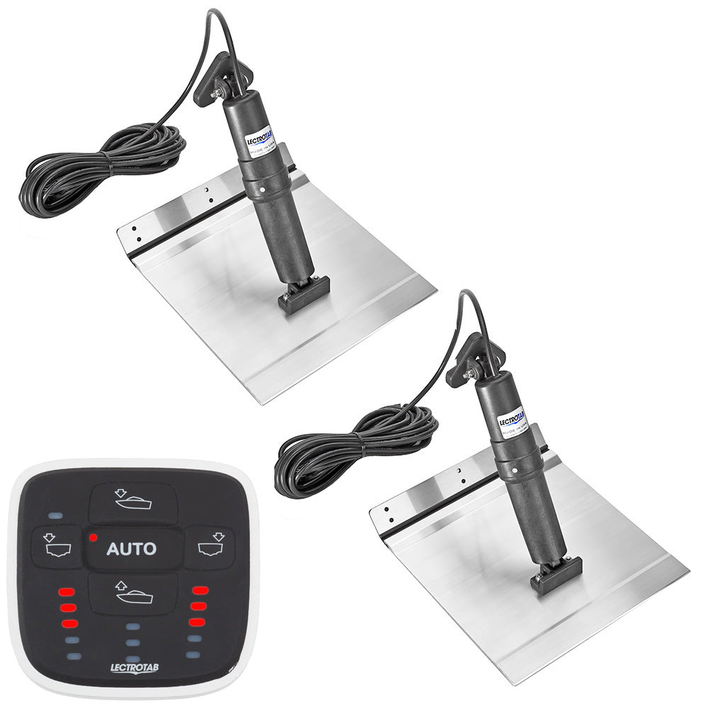 Lectrotab XKA Aluminum Electric Trim Tab Kit with ALC-1 Automatic Leveling Control, 12" x 12", 12V, Boats 18-32 ft, XKASAL12X12A