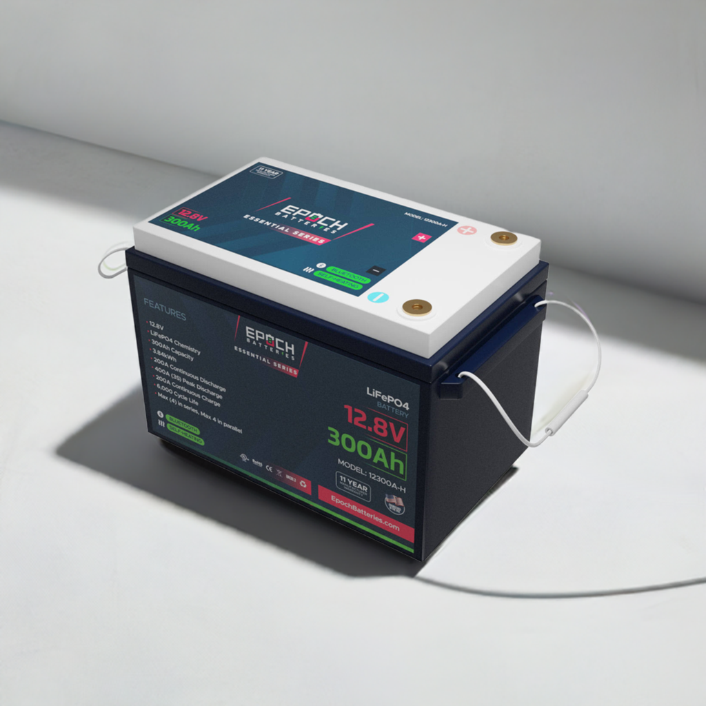 Epoch Batteries 12V 300Ah Heated LiFePO4 Deep Cycle Battery
