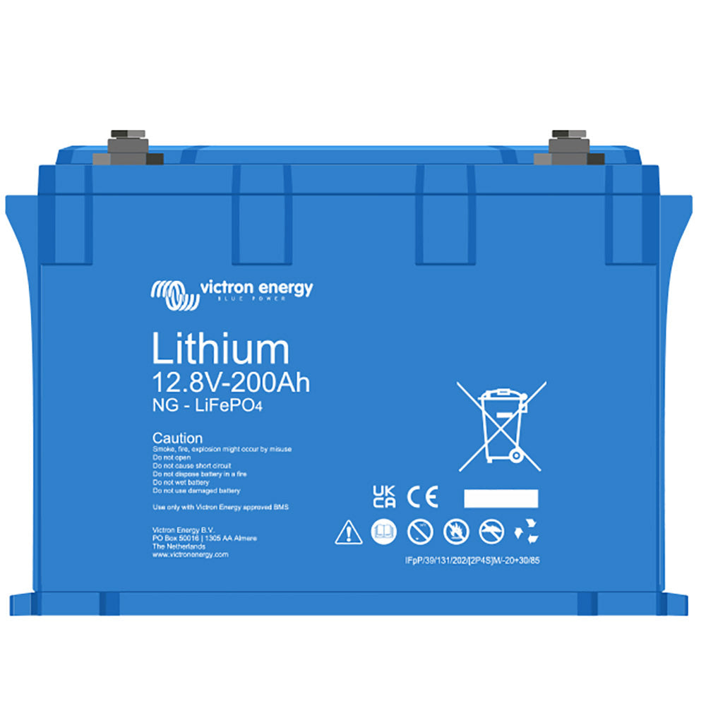 Victron Energy Lithium NG 12V 200Ah Smart LiFePO4 Battery - Integrated Shunt, Bluetooth via BMS, IP65 (BAT512120620)