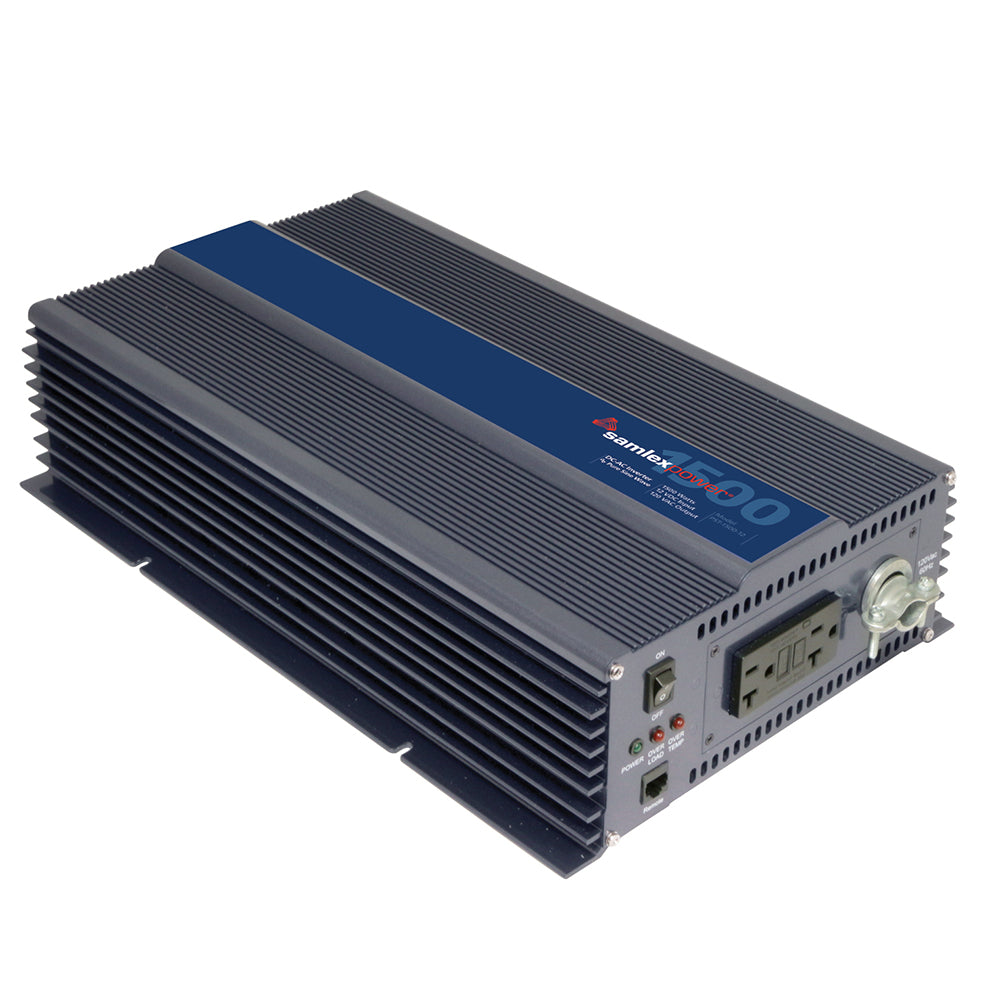 Samlex PST-1500-12 1500W Pure Sine Wave Inverter - 12V DC to 120V AC, 3000W Surge, GFCI Outlets, Hardwire Option