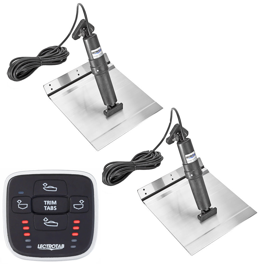 Lectrotab XKA Aluminum Electric Trim Tab Kit with MLC-1 Control, 12" x 12", 12V, Boats 18-32 ft, XKASML12X12A