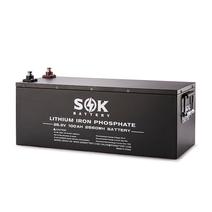 SOK SK24V100 24V 100Ah Deep Cycle LiFePO4 Battery