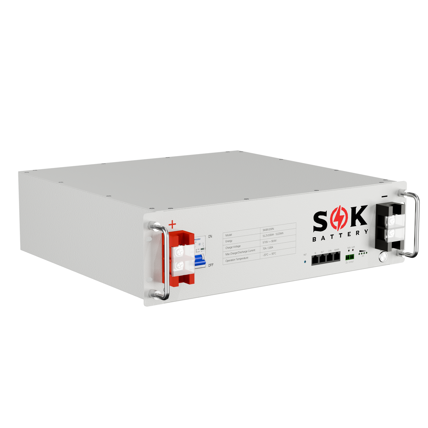 SOK SK48V100N 48V 100Ah Server Rack LiFePO4 Battery