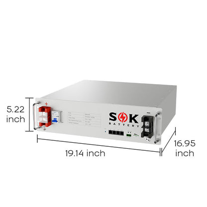 SOK SK48V100N 48V 100Ah Server Rack LiFePO4 Battery