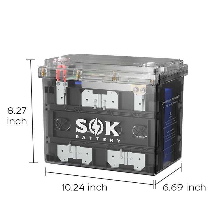 SOK SK12V100PC 12V 100Ah Deep Cycle LiFePO4 Battery