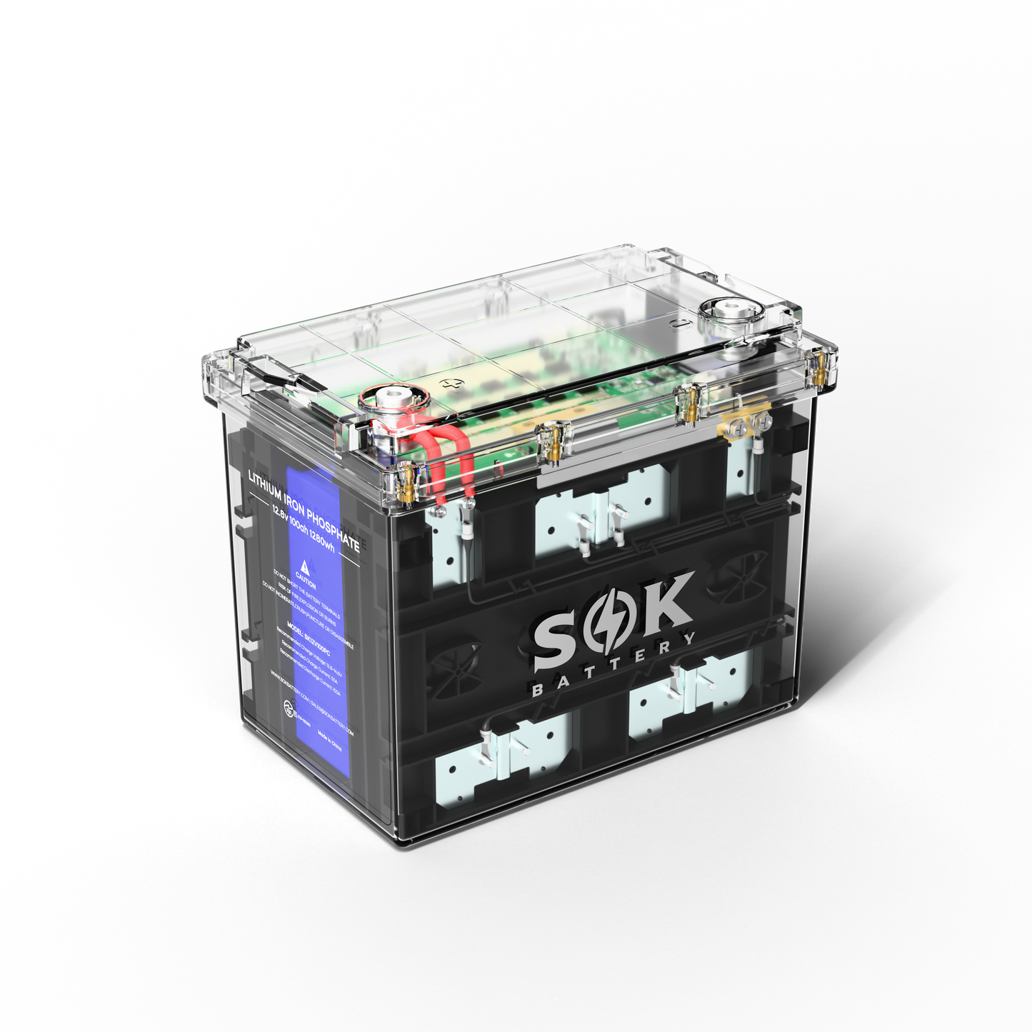 SOK SK12V100PC 12V 100Ah Deep Cycle LiFePO4 Battery