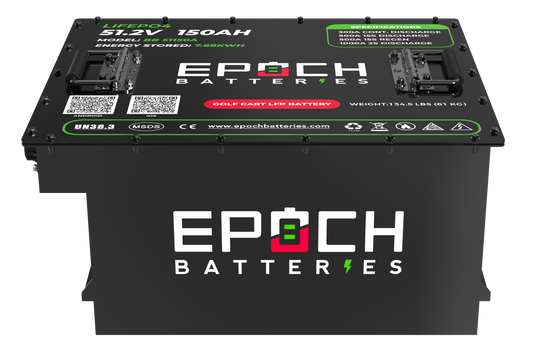 Epoch Batteries 48V 150Ah LiFePO4 Golf Cart Kit With Bluetooth