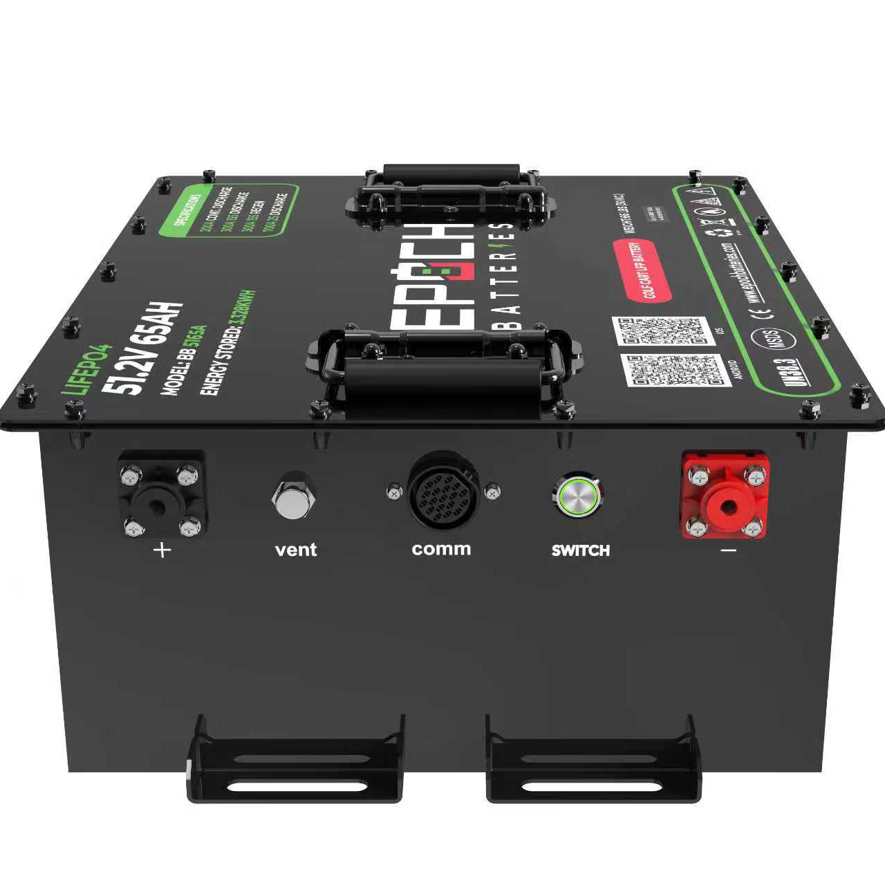 Epoch Batteries 48V 65Ah LiFePO4 Golf Cart Kit With Bluetooth