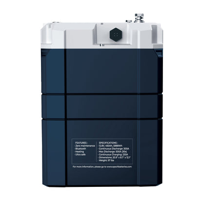 Epoch Batteries 48V 100Ah V2 Elite LiFePO4 Battery With Bluetooth