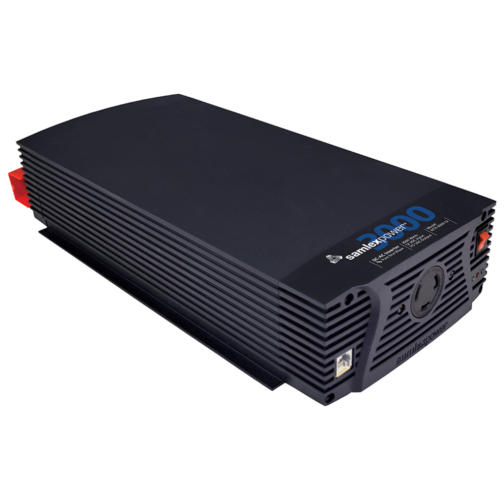 Samlex NTX-3000-12 3000W Pure Sine Wave Inverter - 12V DC, Hypersurge Technology, L5-30R Receptacle, LCD Remote Included