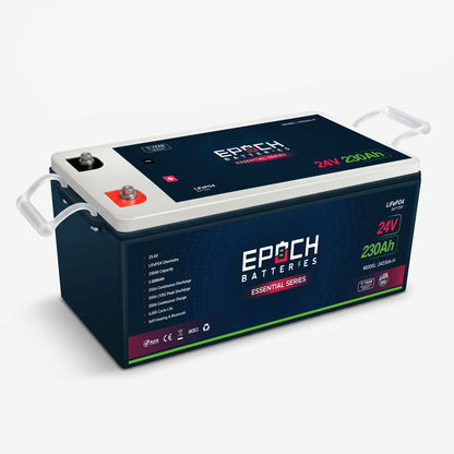 Epoch Batteries 24V 230Ah Heated LiFePO4 Battery With Bluetooth