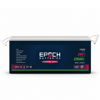 Epoch Batteries 24V 230Ah Heated LiFePO4 Battery With Bluetooth