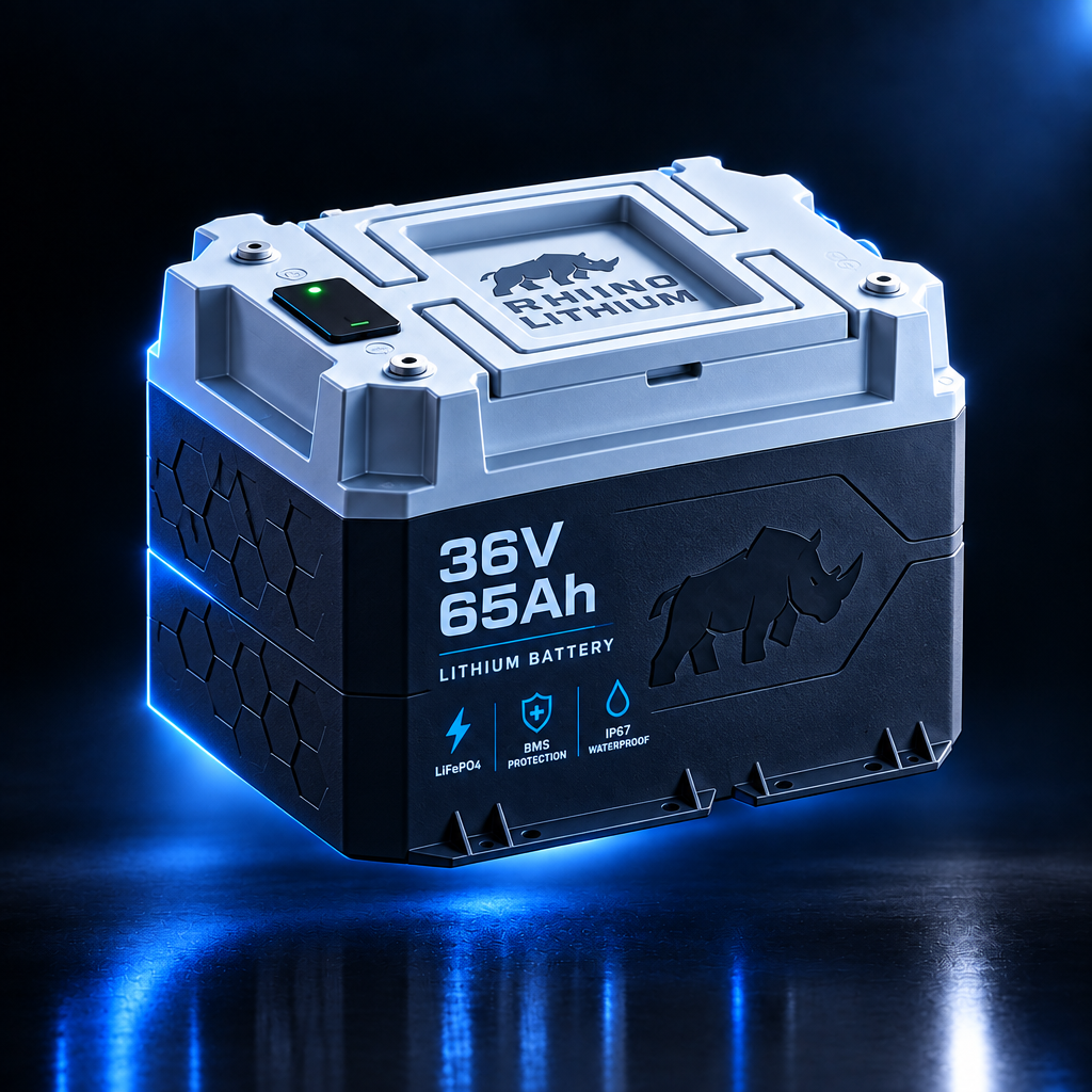 Lithium Rhino 36V 65Ah LiFePO4 marine battery