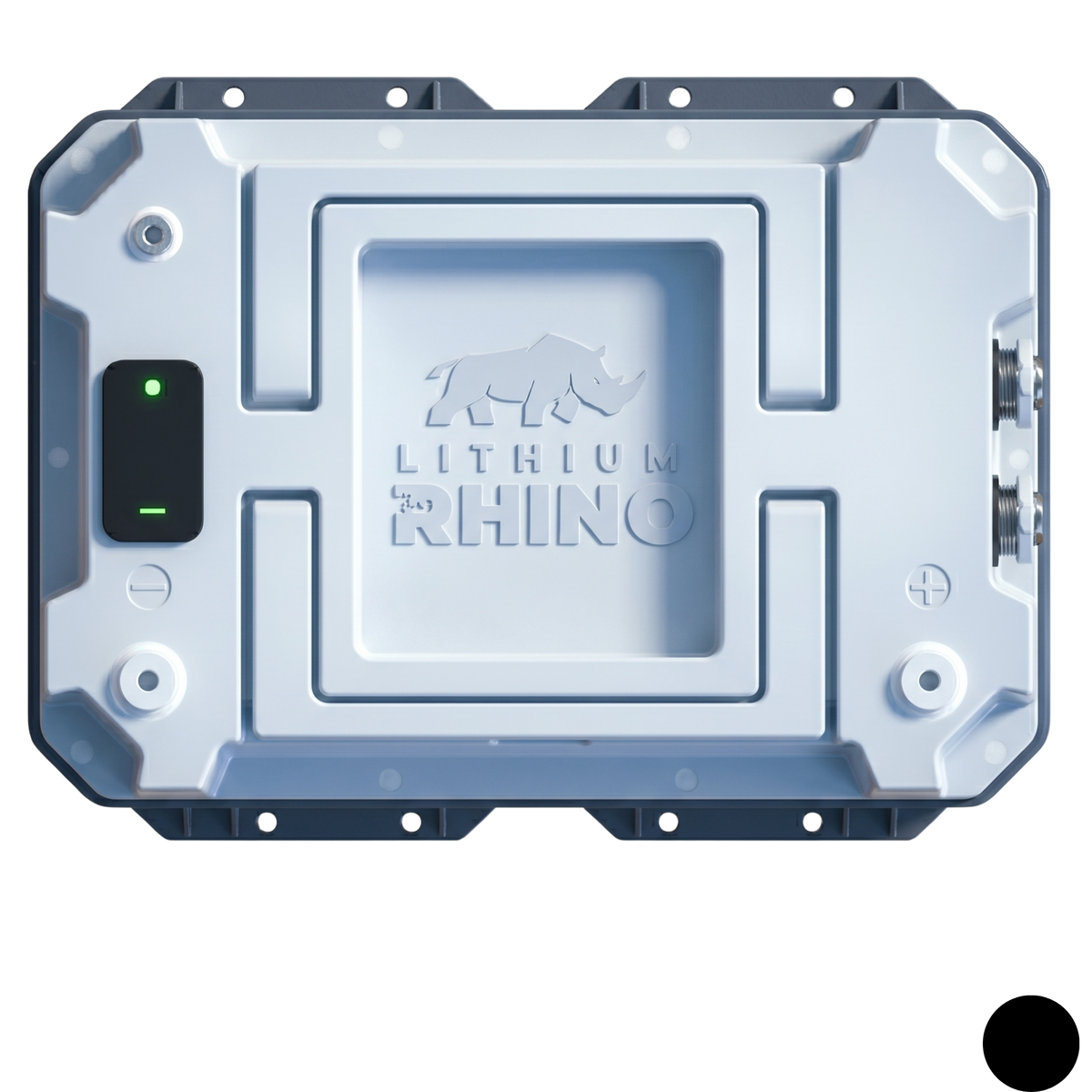 Lithium Rhino 24V 100Ah marine battery top view