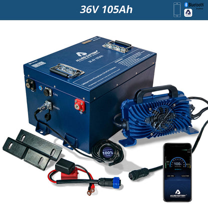 Allied 36V 105Ah LiFePO4 Golf Cart Battery with Bluetooth