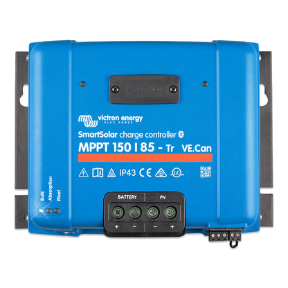 Victron Energy SmartSolar MPPT 150/85-Tr VE.Can Solar Charge Controller, 85A, 150V PV, 12V 24V 36V 48V, Bluetooth, SCC115085411