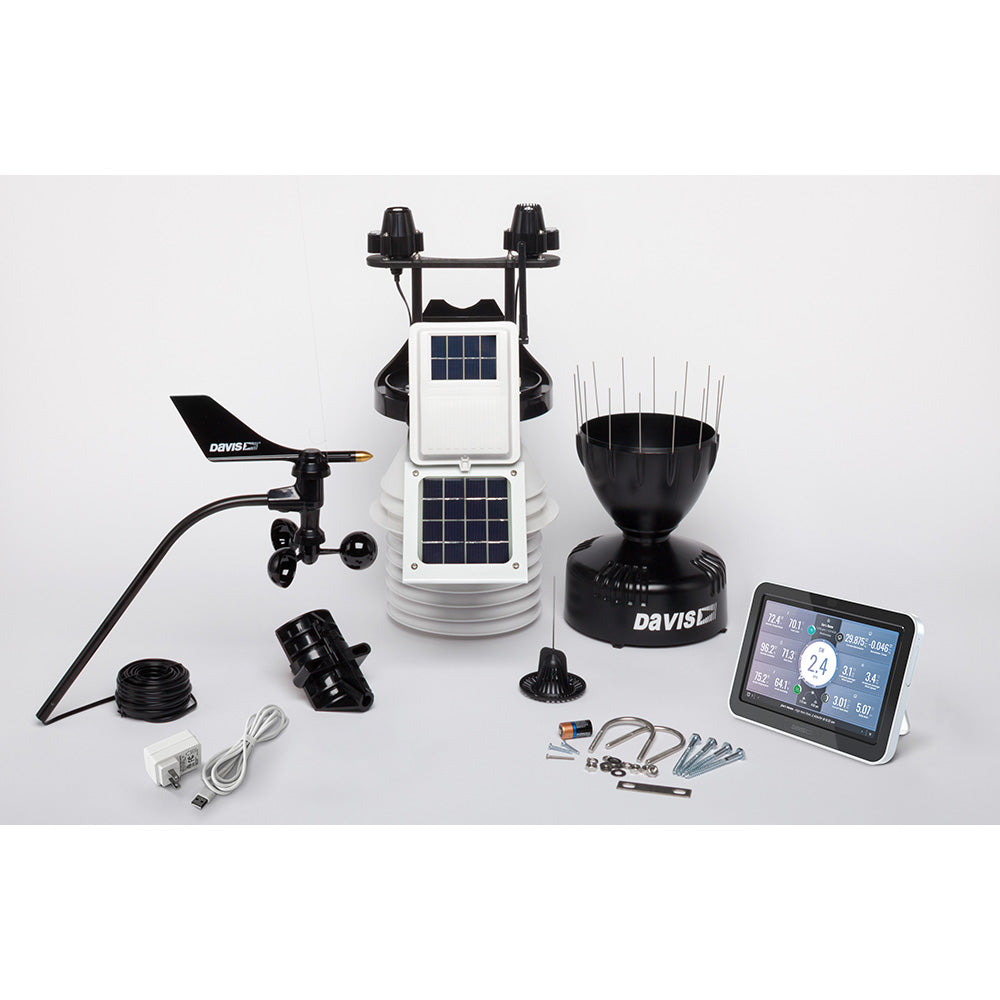 Davis Instruments Vantage Pro2 Plus Wireless Weather Station WeatherLink Console Fan Aspirated UV Solar 6263
