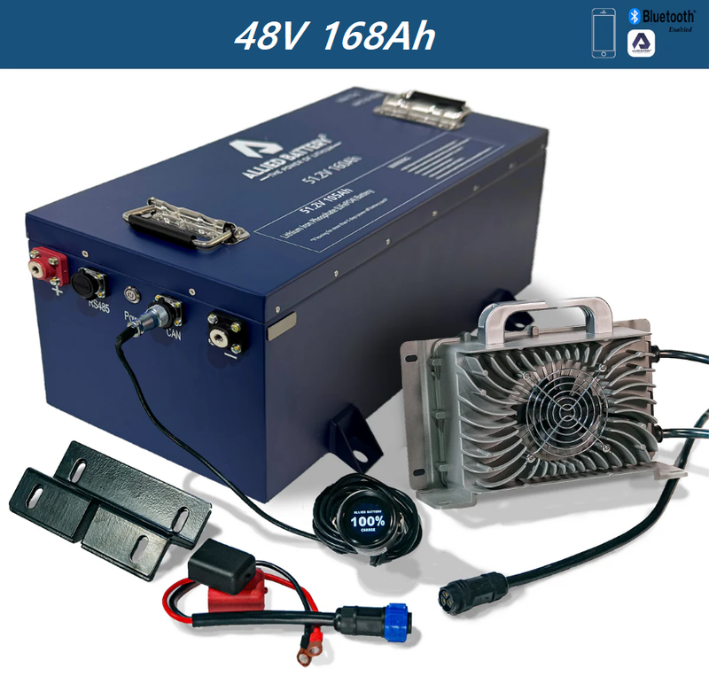 Allied 48V 105Ah & 168Ah Rectangle LiFePO4 Golf Cart Battery