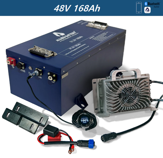 Allied 48V 105Ah & 168Ah Rectangle LiFePO4 Golf Cart Battery
