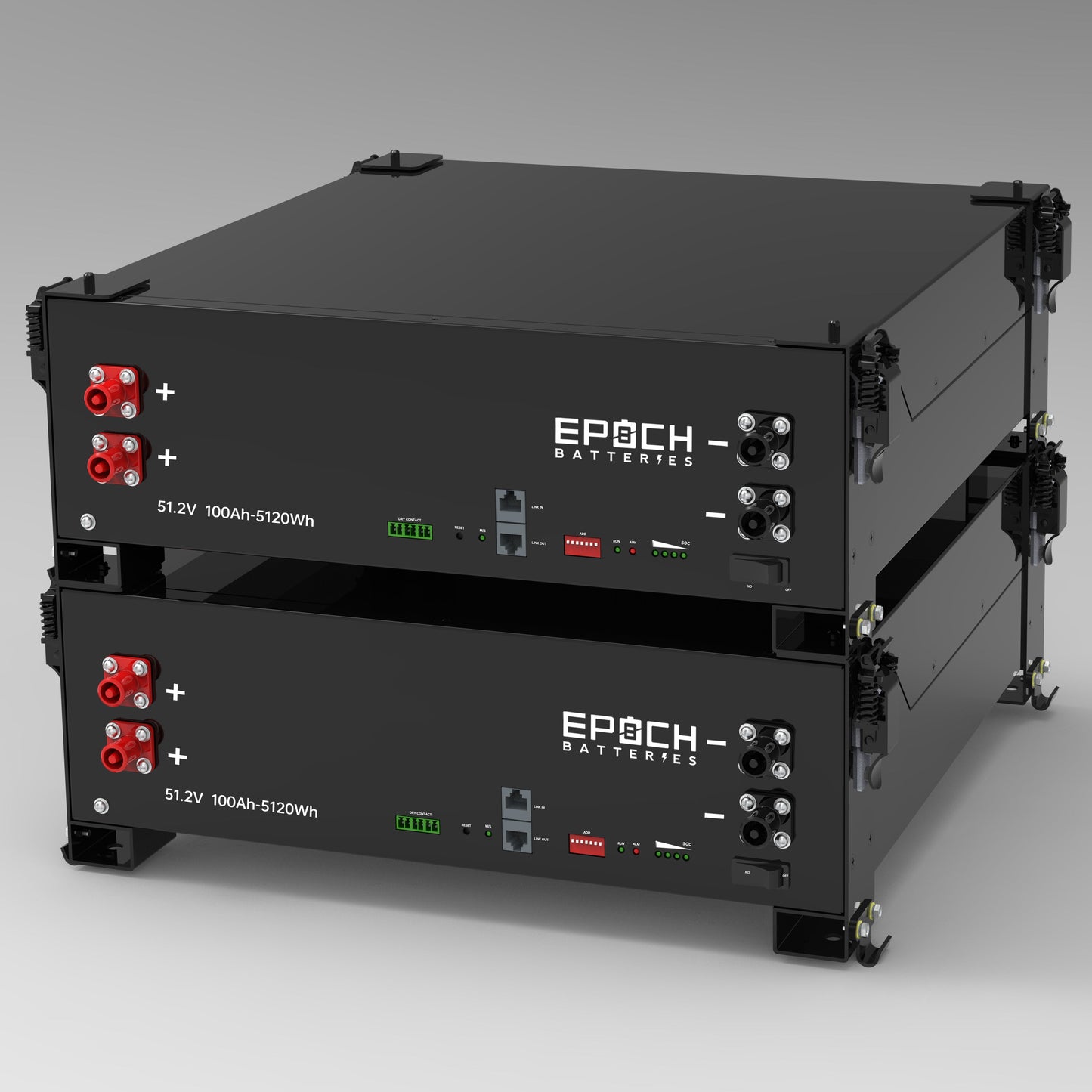 Epoch Batteries 48V 100Ah Self-Heating LiFePO4 Rack Battery