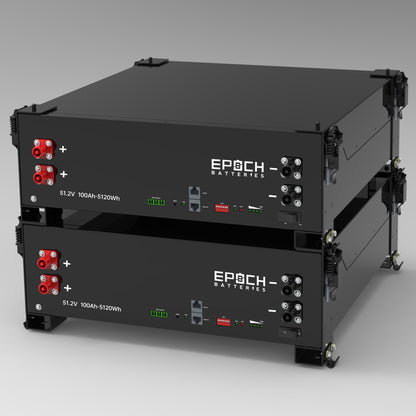 Epoch Batteries 48V 100Ah Self-Heating LiFePO4 Rack Battery