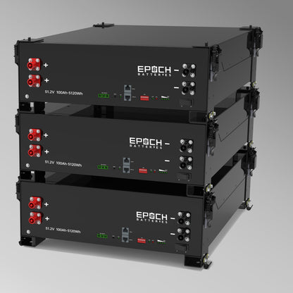 Epoch Batteries 48V 100Ah Self-Heating LiFePO4 Rack Battery