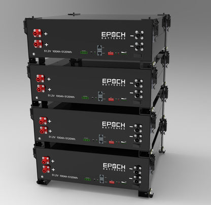 Epoch Batteries 48V 100Ah Self-Heating LiFePO4 Rack Battery