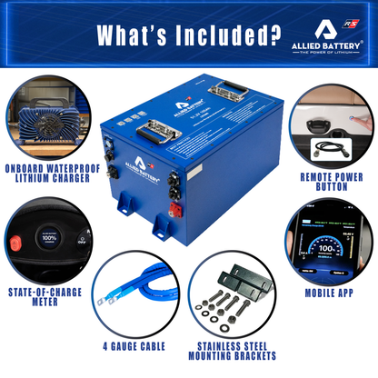 Allied RS 48V 105Ah LiFePO4 Golf Cart Battery