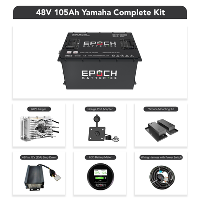 Epoch Batteries 48V 105Ah LiFePO4 Golf Cart Kit With Bluetooth