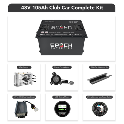 Epoch Batteries 48V 105Ah LiFePO4 Golf Cart Kit With Bluetooth