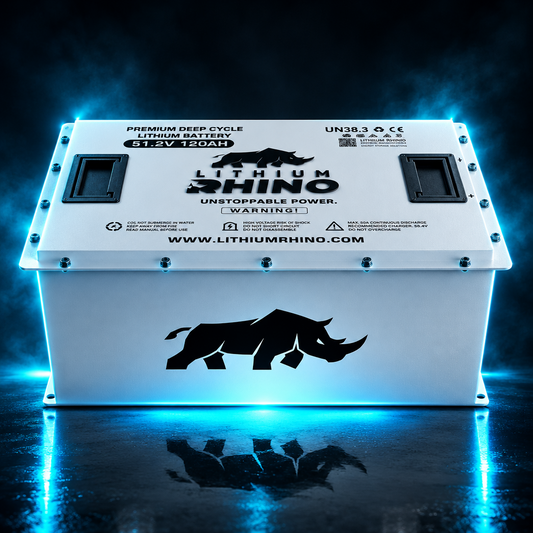 Lithium Rhino 48V 120Ah self-heated lithium golf cart battery