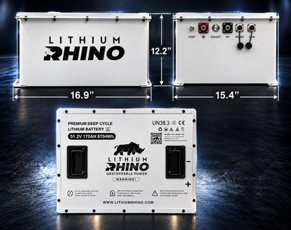 Lithium Rhino 48V 170Ah battery dimensions