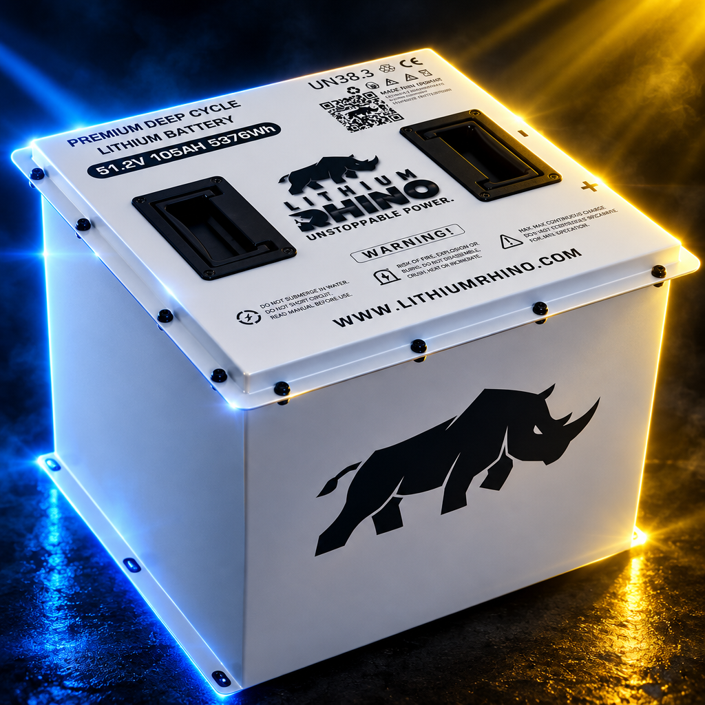 Lithium Rhino 48V 105Ah CUBE lithium golf cart battery