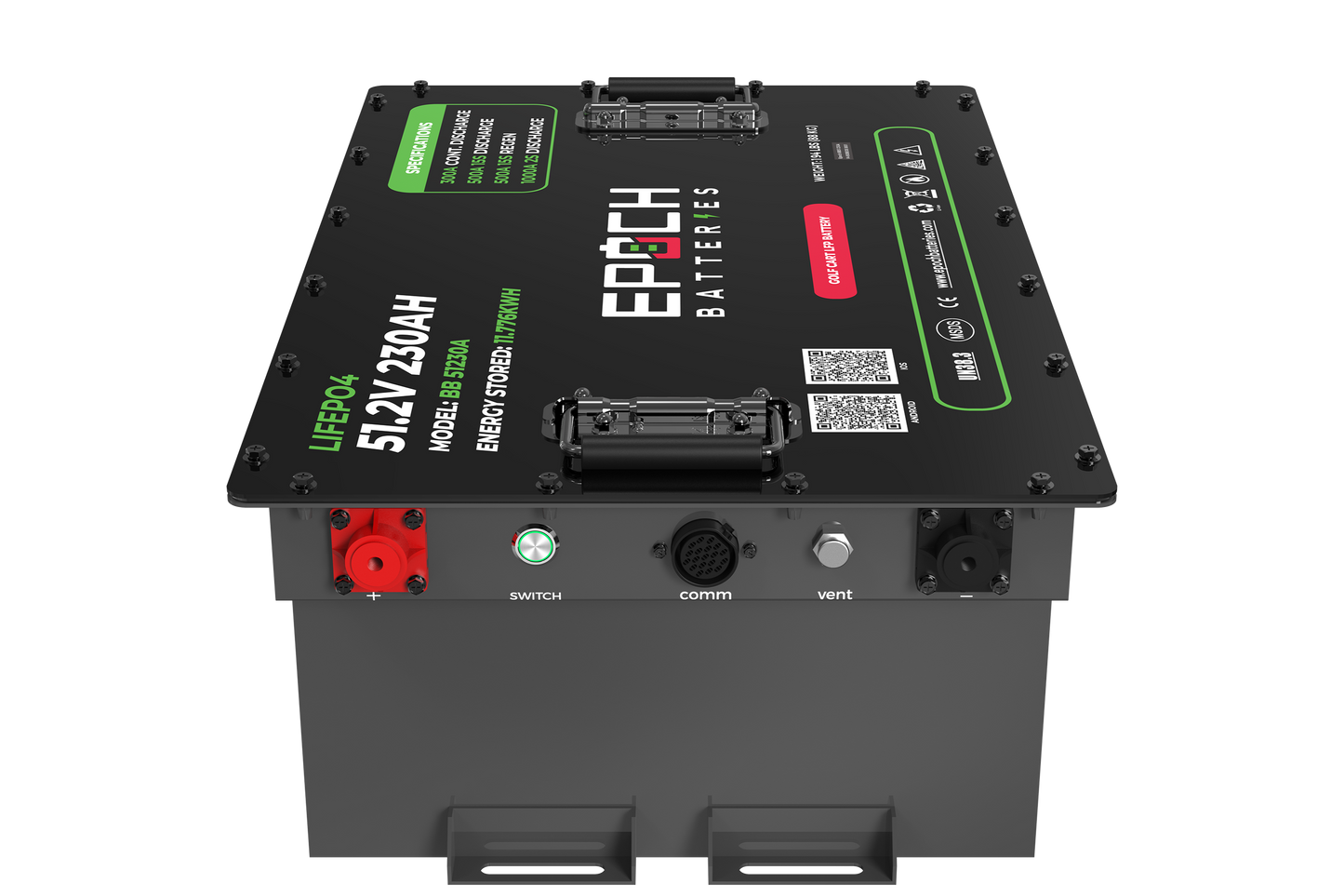 Epoch Batteries 48V 230Ah LiFePO4 Golf Cart Kit Bluetooth