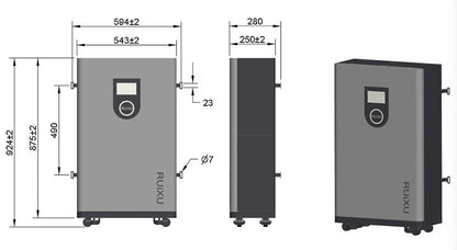 RUiXU Lithi2-16 51.2V 314Ah 16.07kWh Self-Heating LiFePO4 Battery