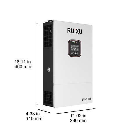 RUiXU SUNON3.6 48V 3.6kW Single-Phase Off-Grid Solar Inverter