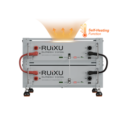 RUiXU RX-LFP48100-H 48V 100Ah 5.12kWh Self-Heating Rack Mount LiFePO4 Battery