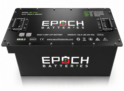 Epoch Batteries 72V 105Ah LiFePO4 Golf Cart Kit Bluetooth
