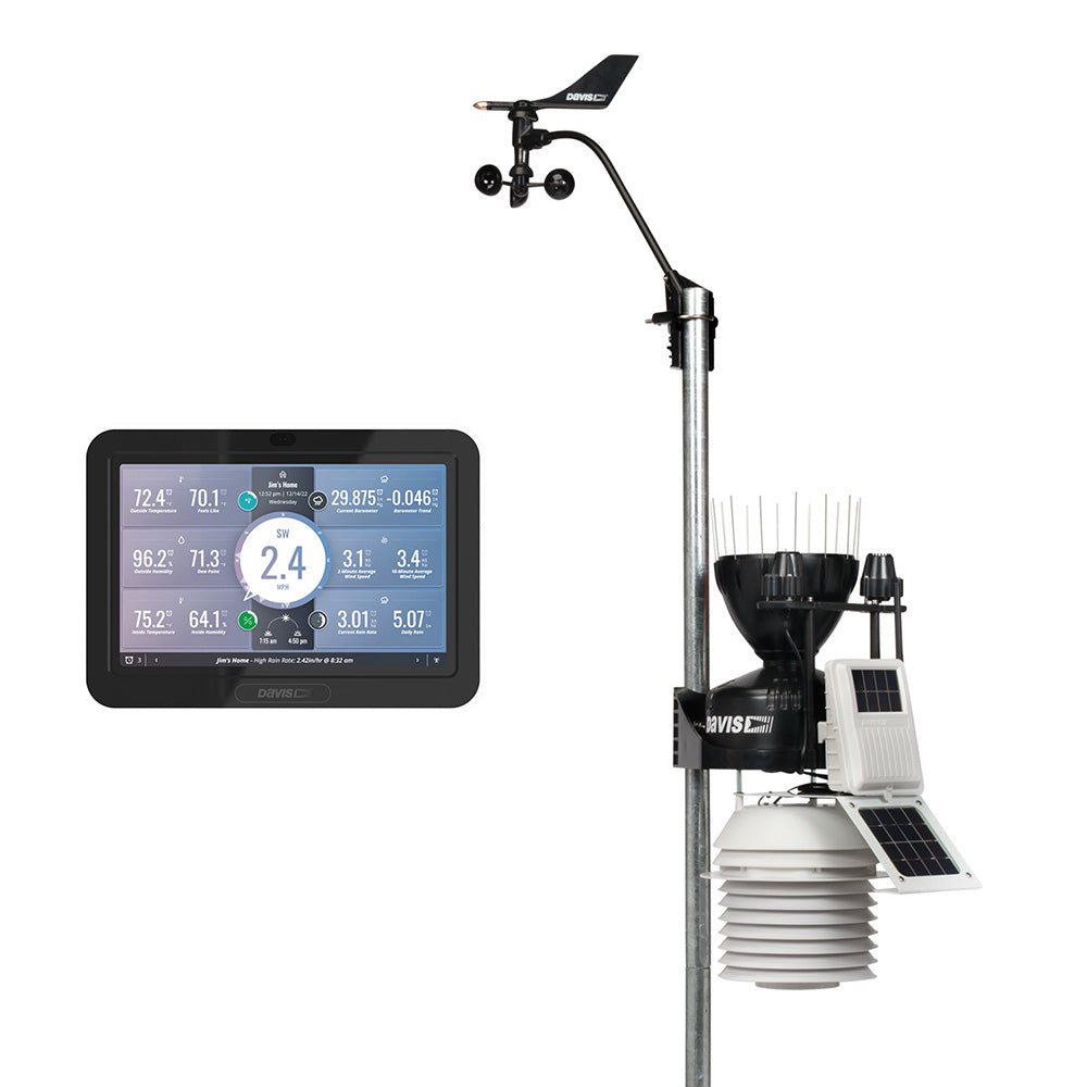 Davis Instruments Vantage Pro2 Plus Wireless Weather Station WeatherLink Console Fan Aspirated UV Solar 6263