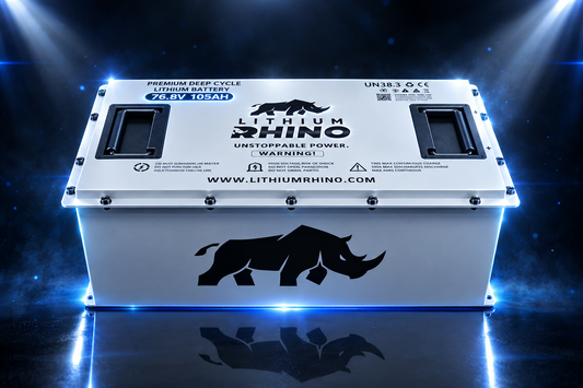 Lithium Rhino 76V 105Ah self-heated lithium golf cart battery