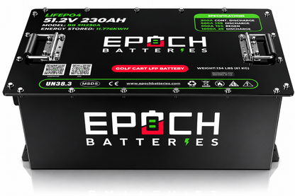 Epoch Batteries 48V 230Ah LiFePO4 Golf Cart Kit Bluetooth