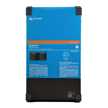 Victron Quattro-II 12V 3000VA 120A Inverter Charger 120/240V Split Phase Dual AC Input | QUA122305130