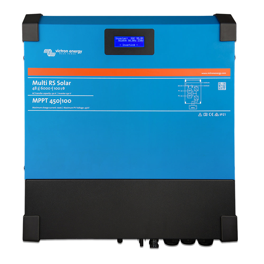 Victron Energy Multi RS Solar 48/6000 48V 6kVA Hybrid Inverter Charger 6kWp Dual MPPT | PMR482602020