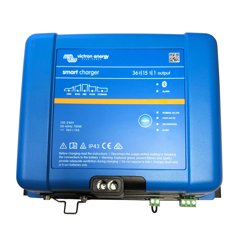 Victron Energy Smart IP43 Charger 36V 15A 120-240V 1 Output Bluetooth LiFePO4 Battery Charger PSC361550095