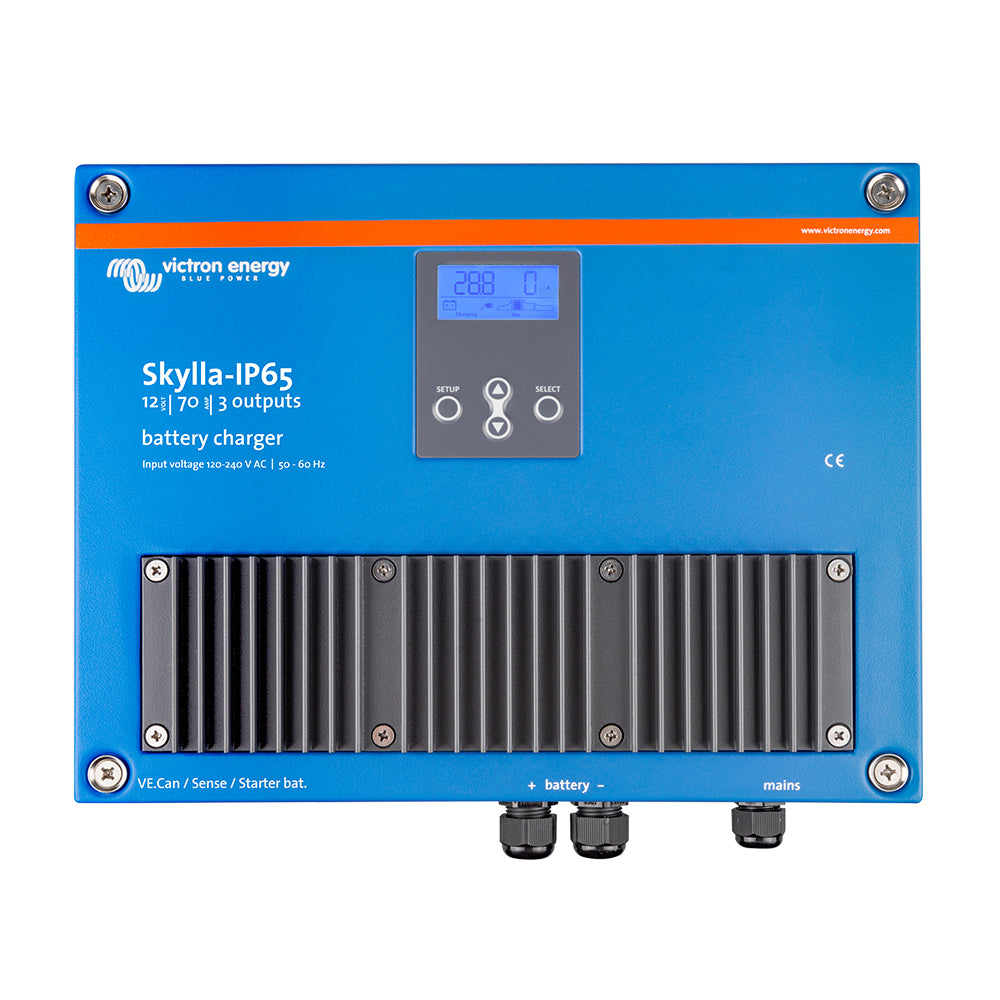 Victron Energy Skylla-IP65 12V 70A 3-Bank Battery Charger 120-240V AC Lithium IP65 Waterproof