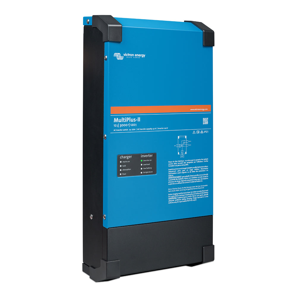 Victron Energy MultiPlus-II 12V 3000VA 120A 2x120V Inverter Charger | Pure Sine Wave VE.Bus