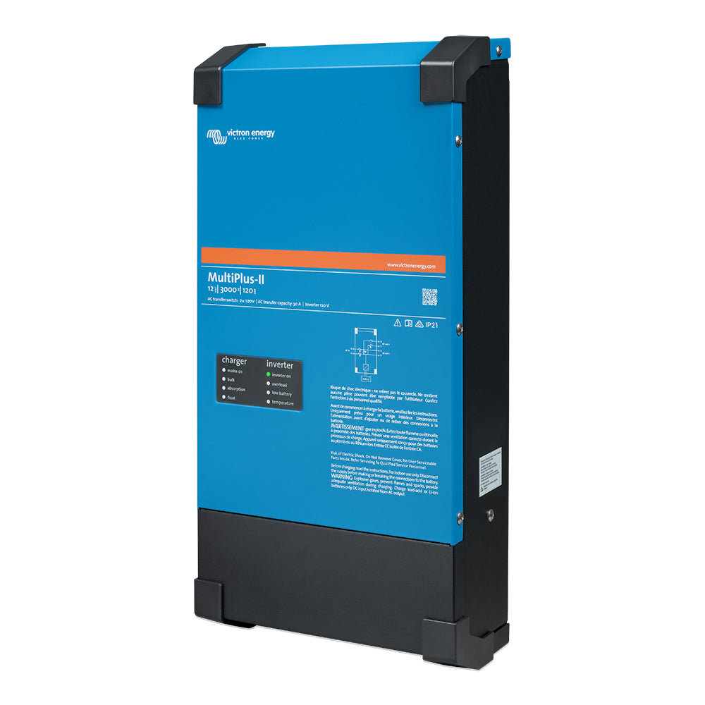 Victron Energy MultiPlus-II 12V 3000VA 120A 2x120V Inverter Charger | Pure Sine Wave VE.Bus