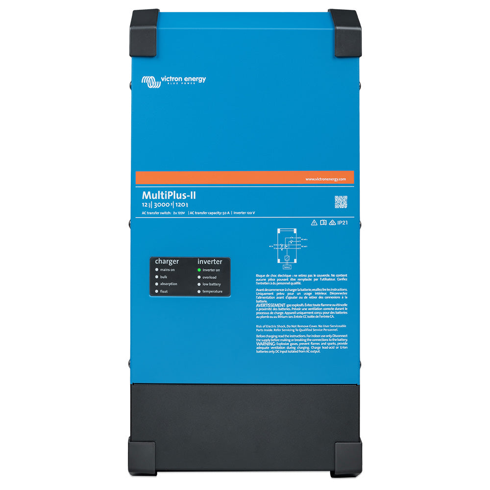 Victron Energy MultiPlus-II 12V 3000VA 120V Inverter Charger 50A UPS PowerAssist