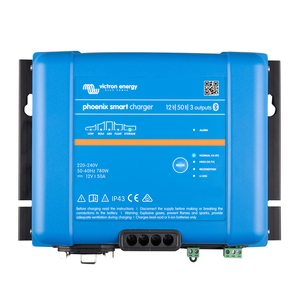 Victron Energy Phoenix Smart IP43 12V 50A 3 Output Battery Charger Bluetooth Marine RV
