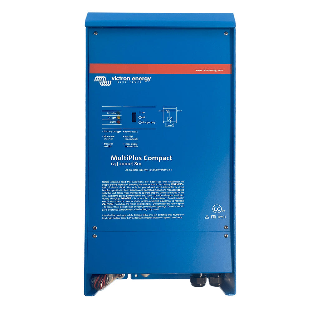 Victron Energy MultiPlus Compact 12V 2000VA 1600W Inverter Charger 120V 80A UL Approved VE.Bus